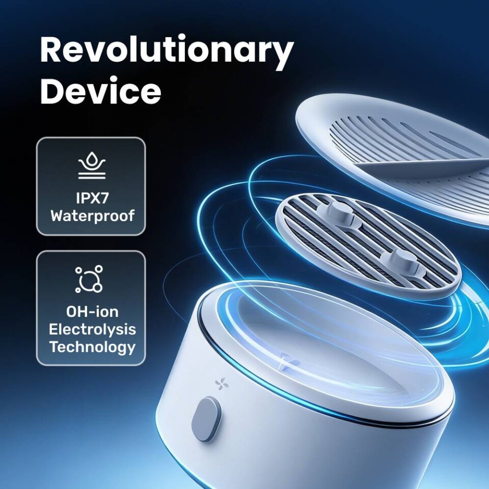 What's included with the PuriBreeze portable food cleaner
